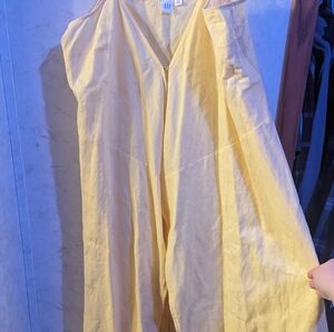 Gap yellow wrap dress